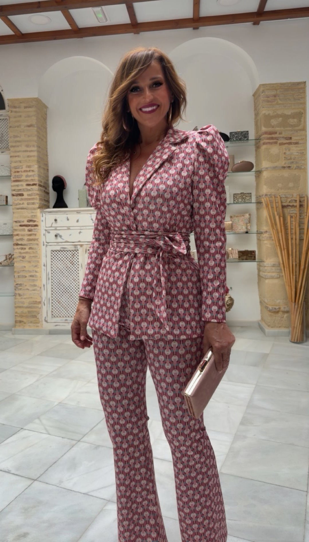 Conjunto Cinta Rosa Nude