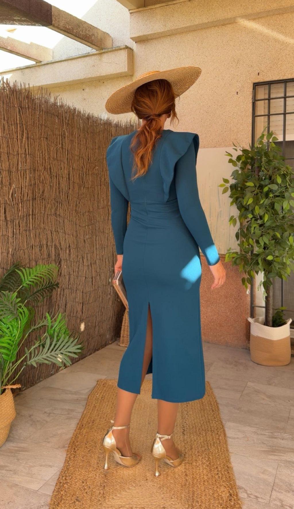 Vestido Arantxa Azul Petróleo
