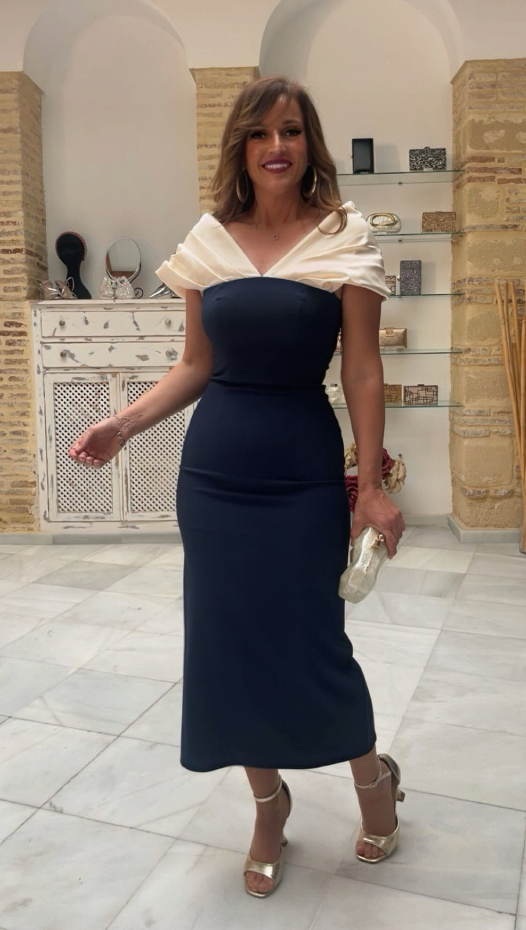 Vestido Ángela Azul Marino