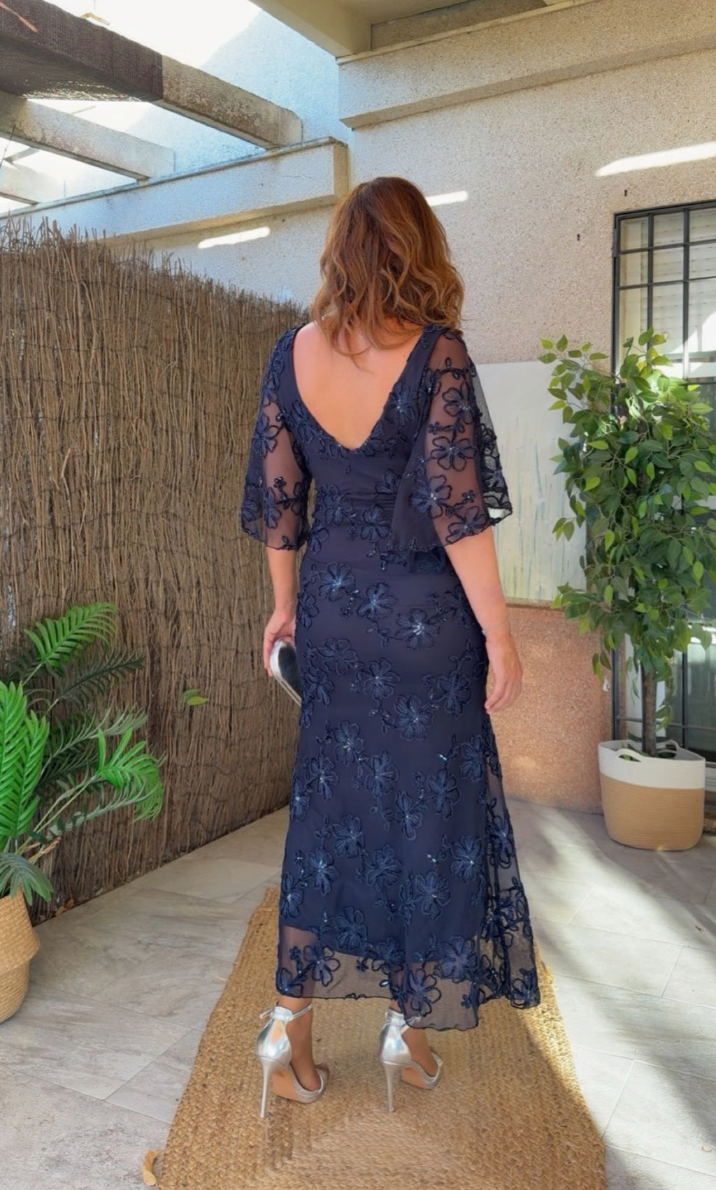 Vestido Oriana Azul Marino