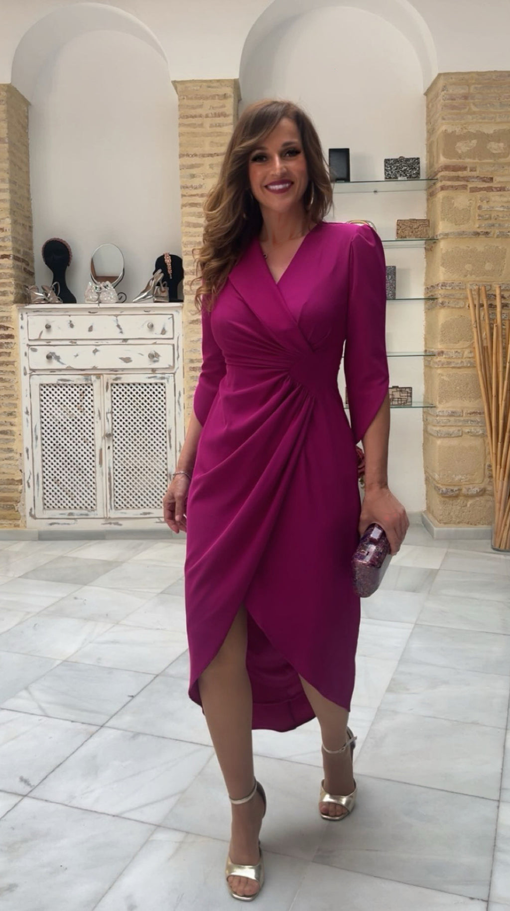 Vestido Ainara Buganvilla