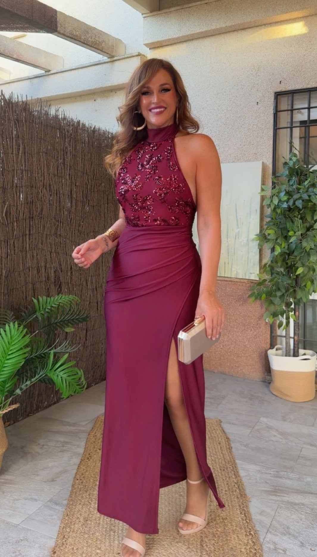 Vestido Naiara Burdeos