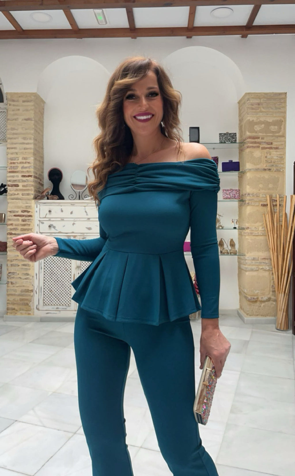 Conjunto Luz Azul Petróleo