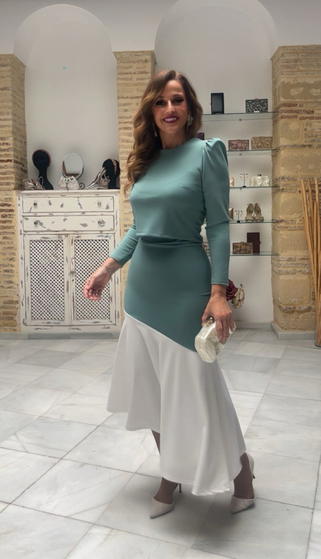 Conjunto Lorena Verde Empolvado