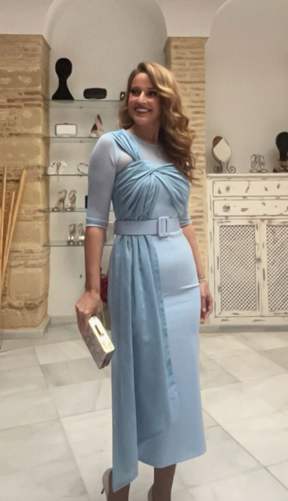 Vestido Alegría Celeste