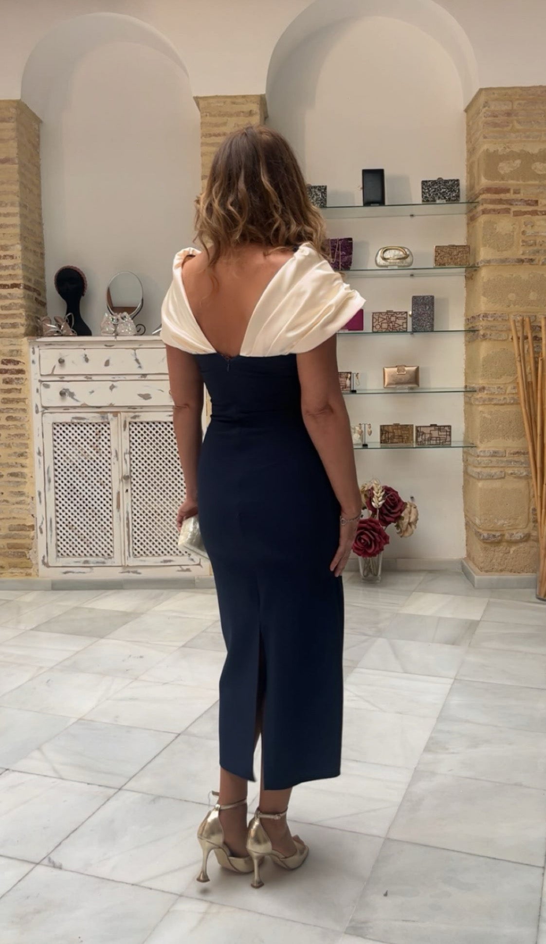 Vestido Ángela Azul Marino