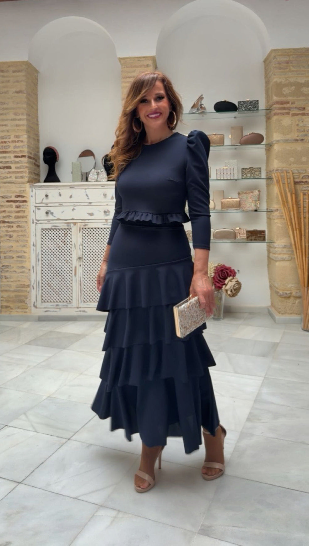 Conjunto Macarena Azul Marino