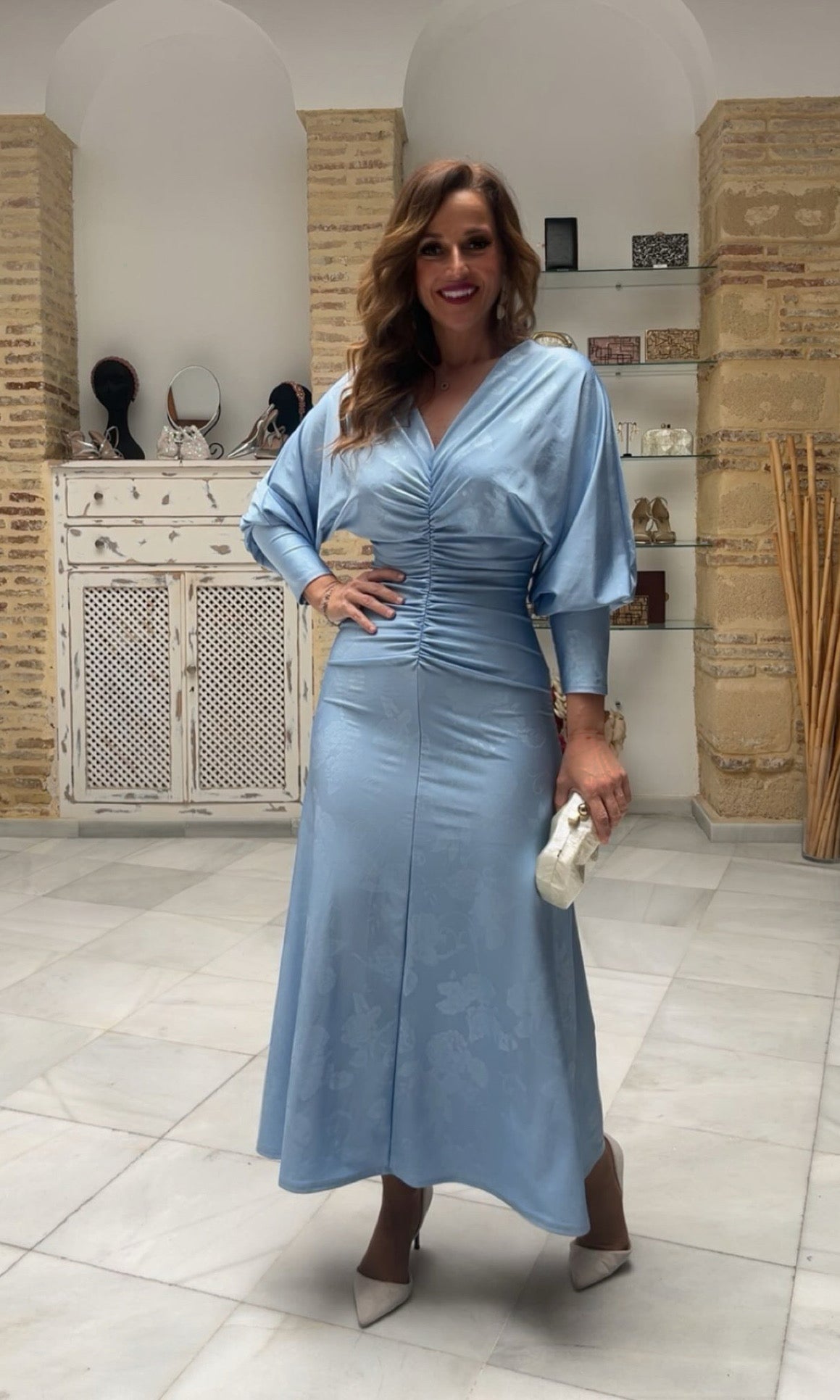 Vestido Ginebra Celeste