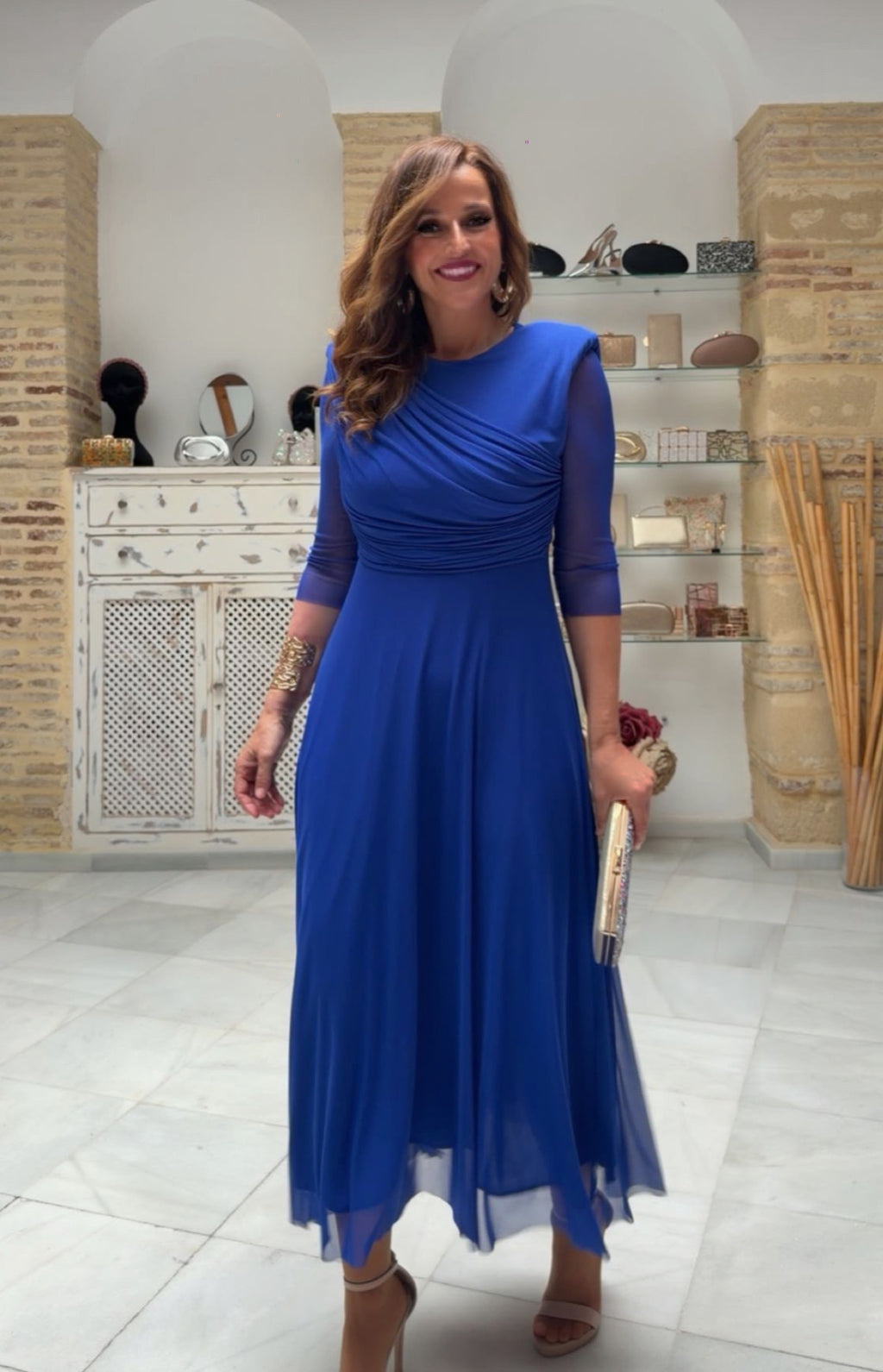 Vestido Atenas Azul