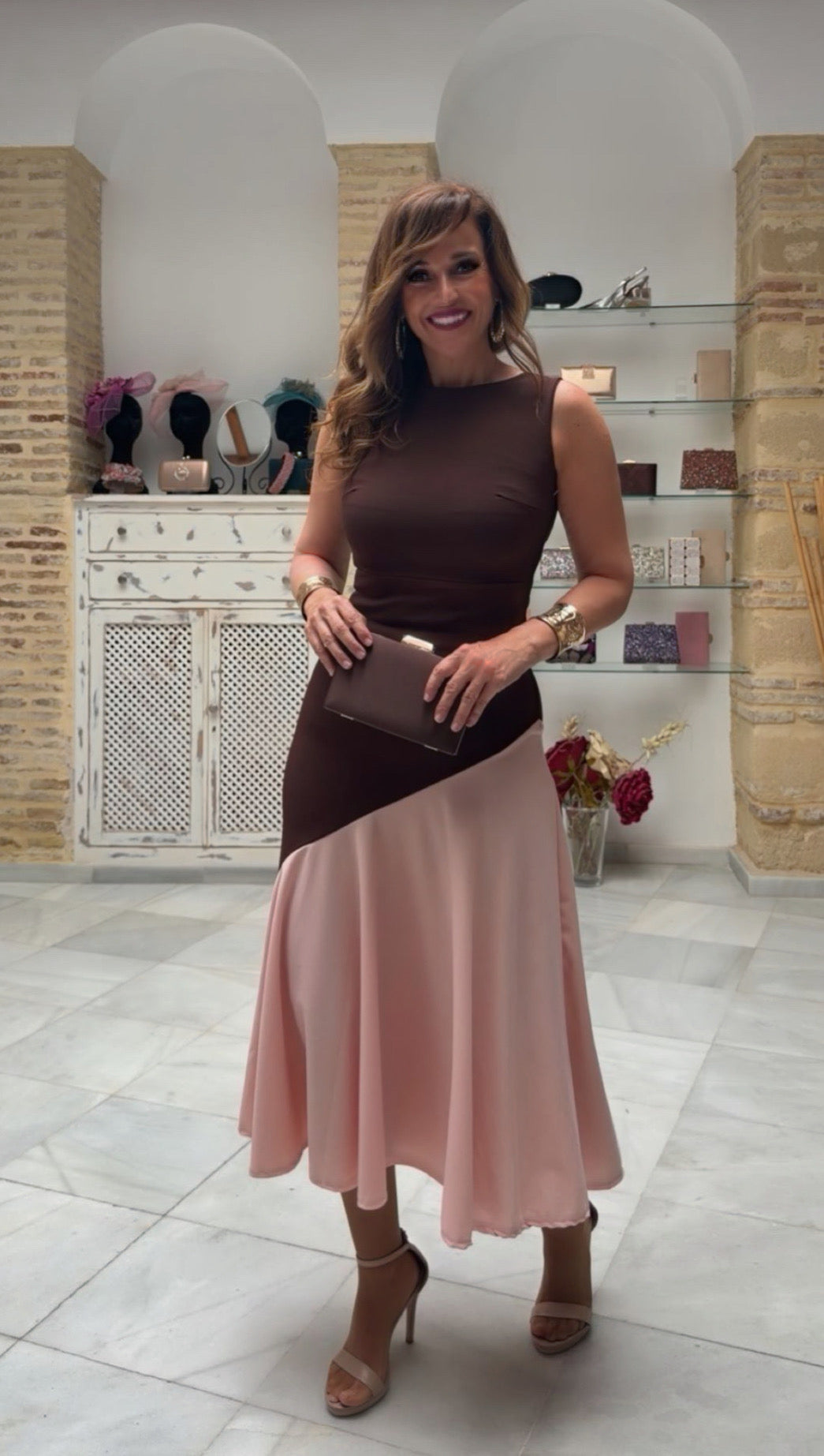 Vestido Noemí Sisa Marrón