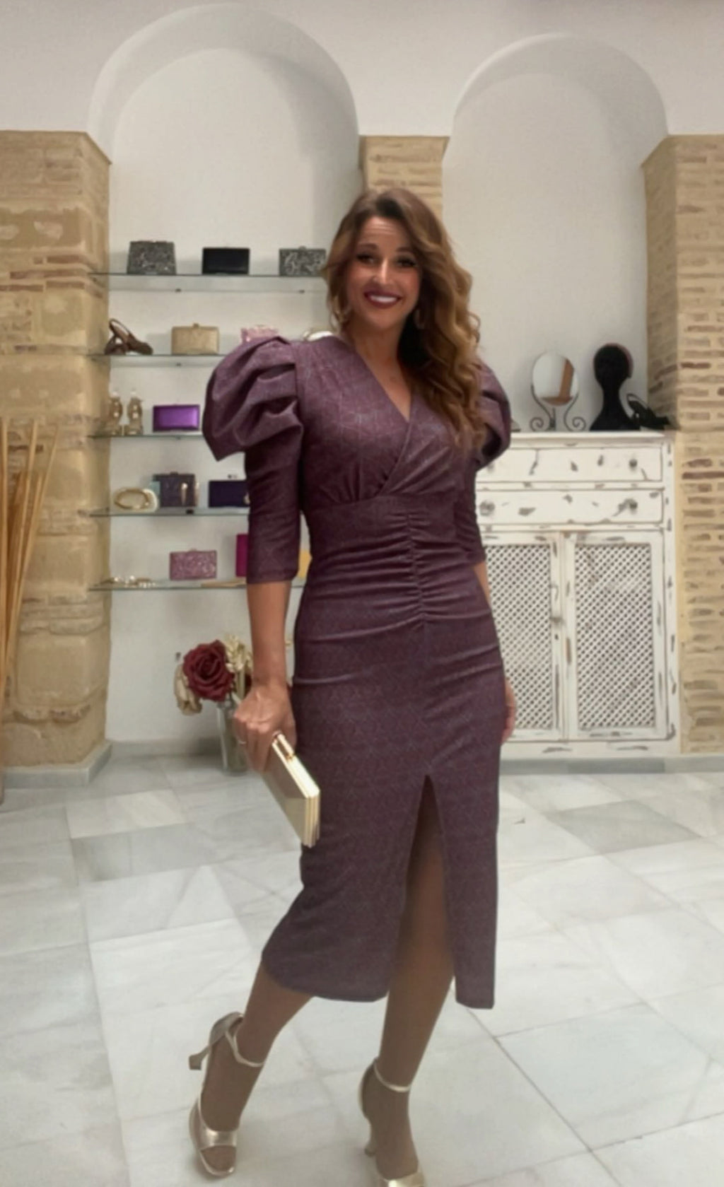 Vestido Hana Burdeos