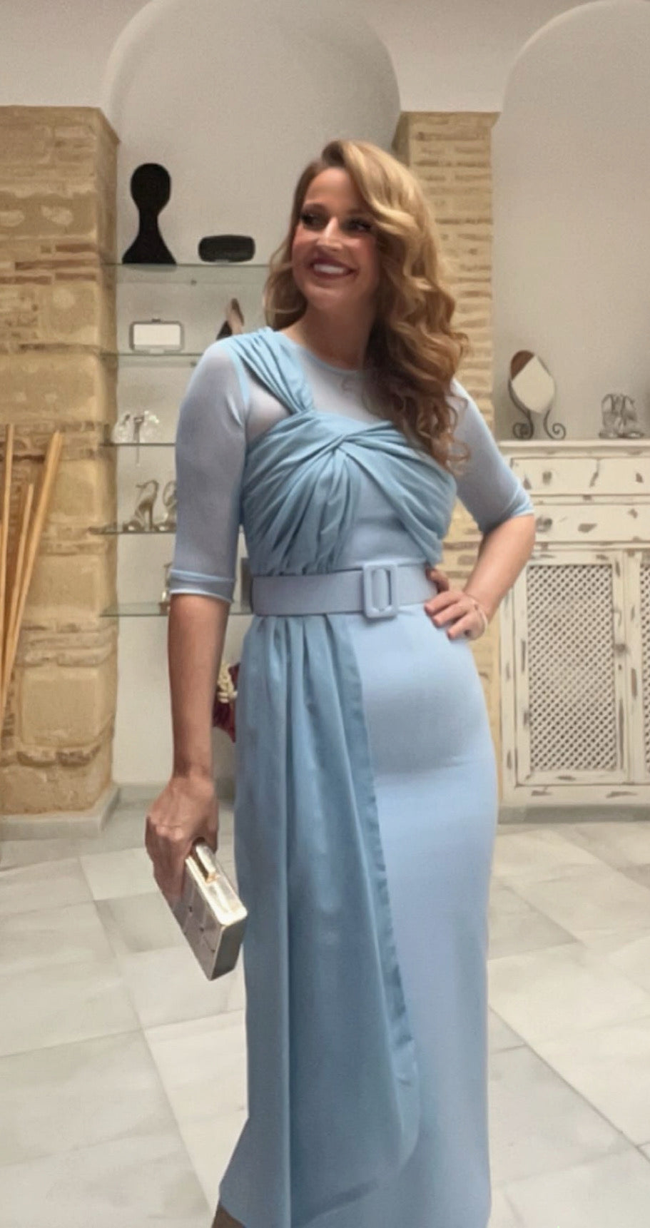 Vestido Alegría Celeste