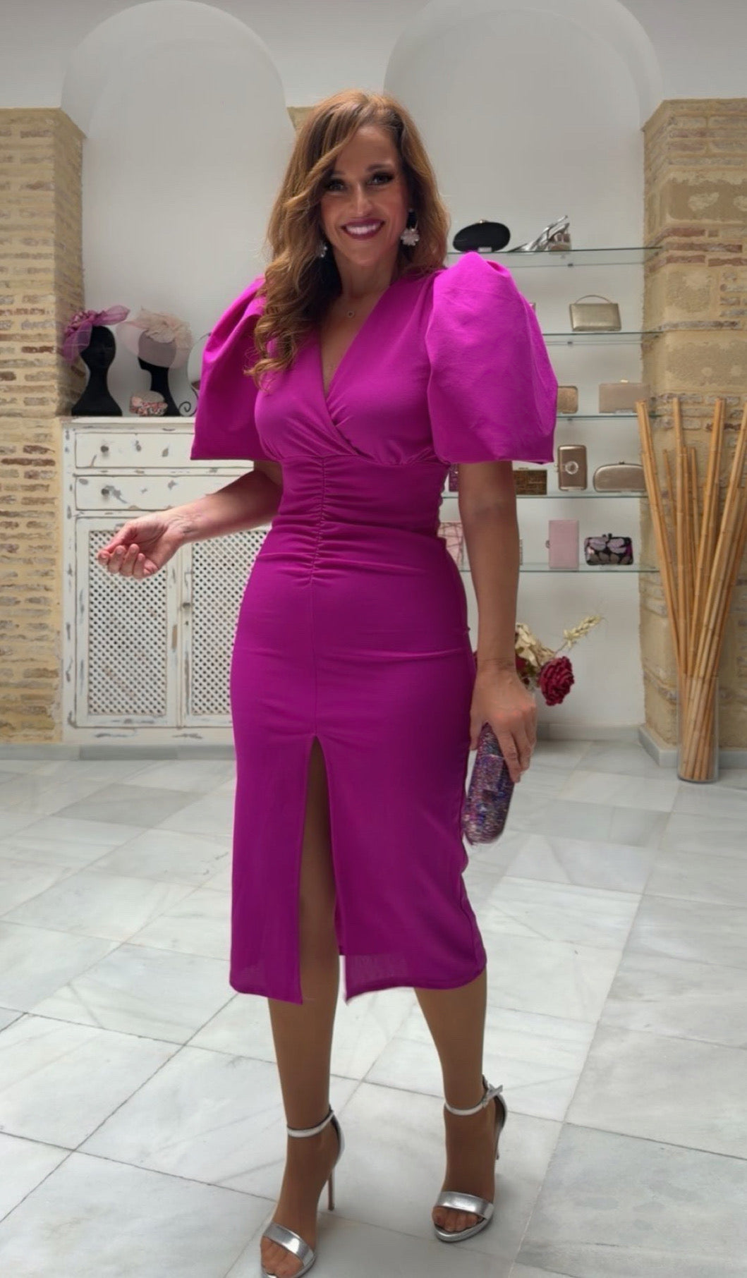 Vestido Calista Buganvilla