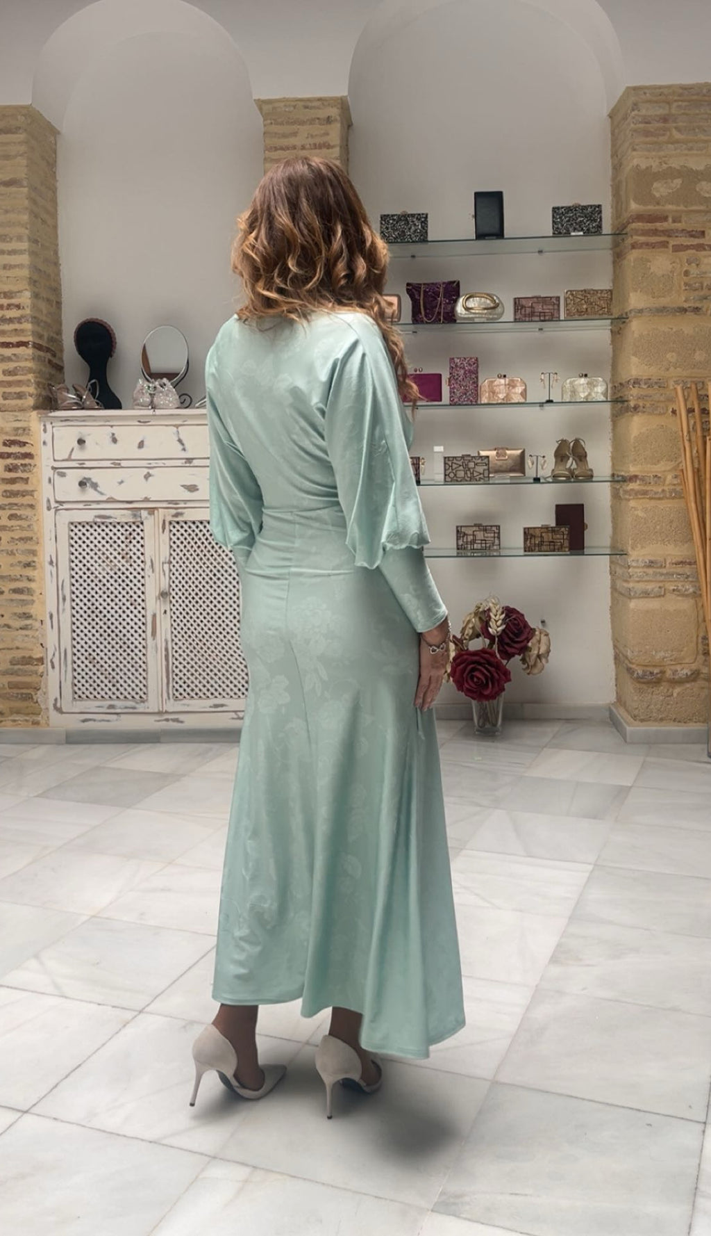 Vestido Ginebra Verde Mar