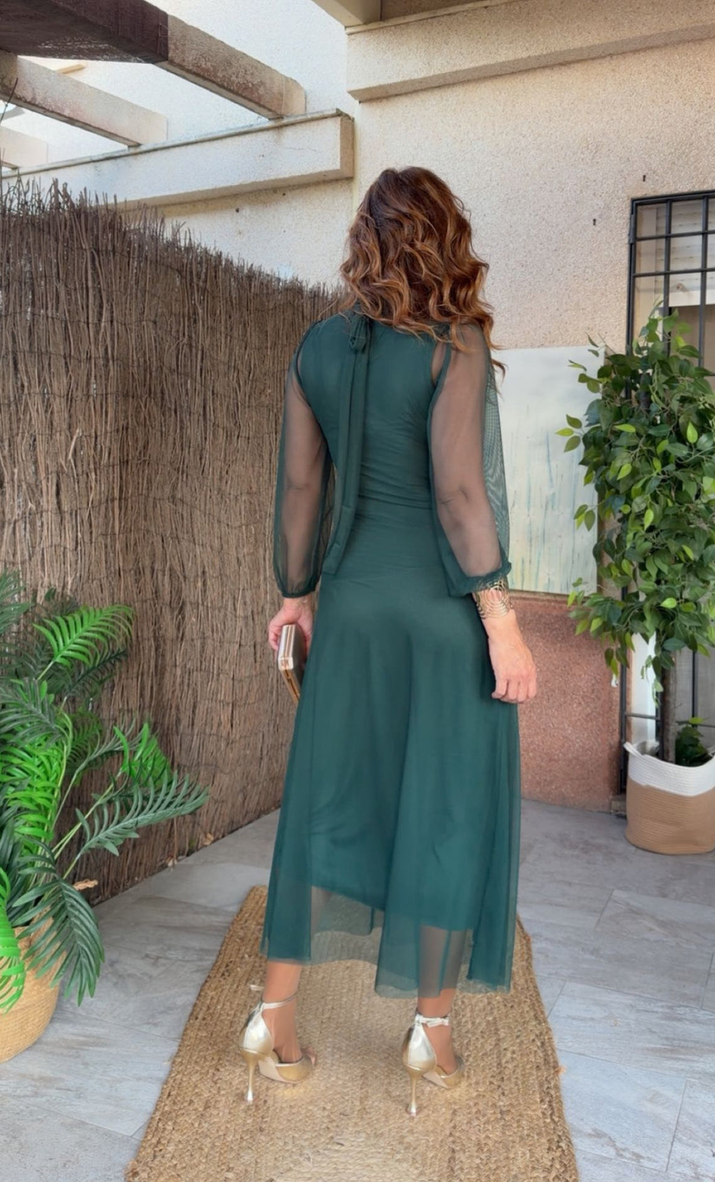Vestido Julia Verde Botella