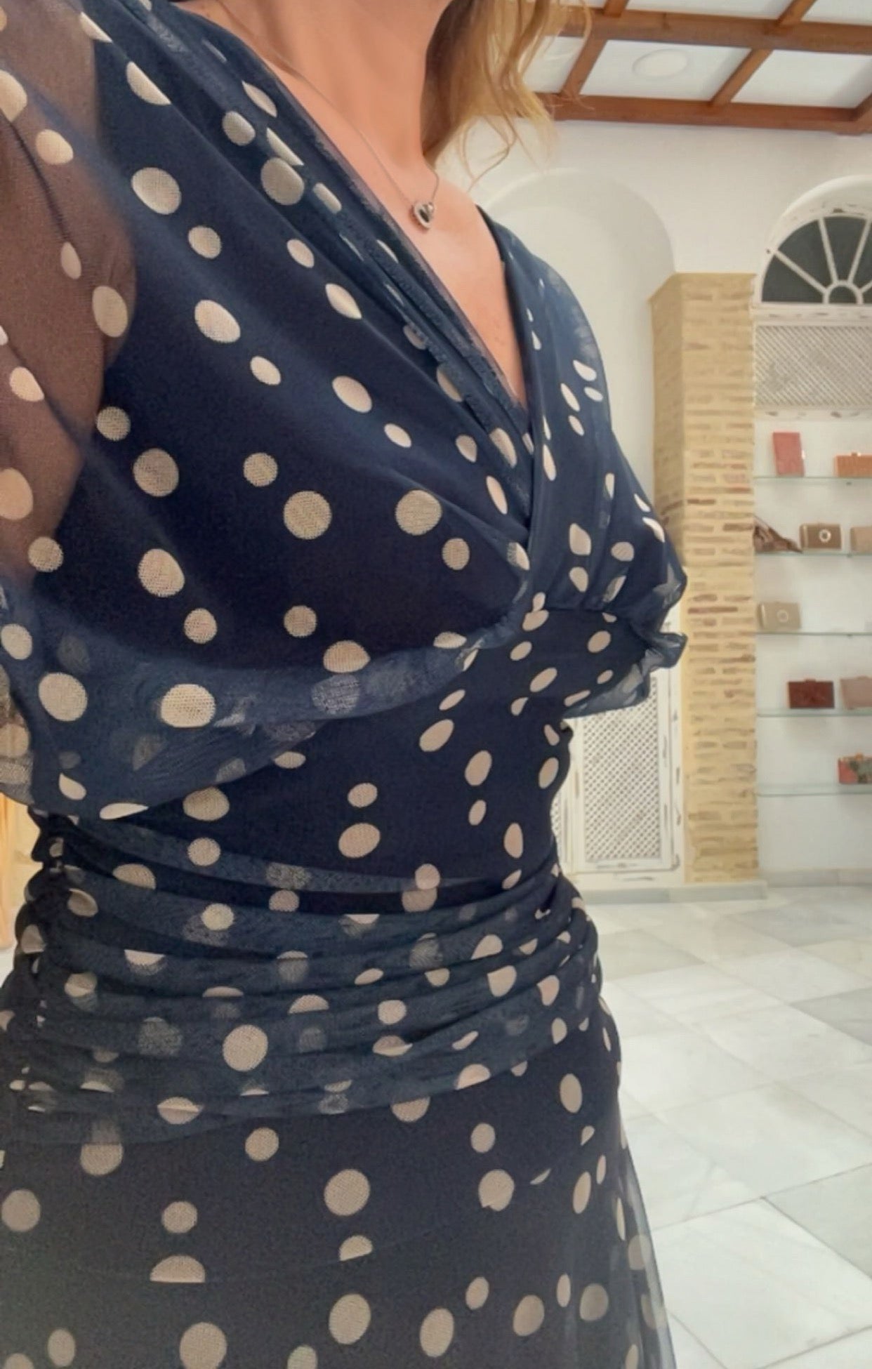 Vestido Sofía Azul Marino