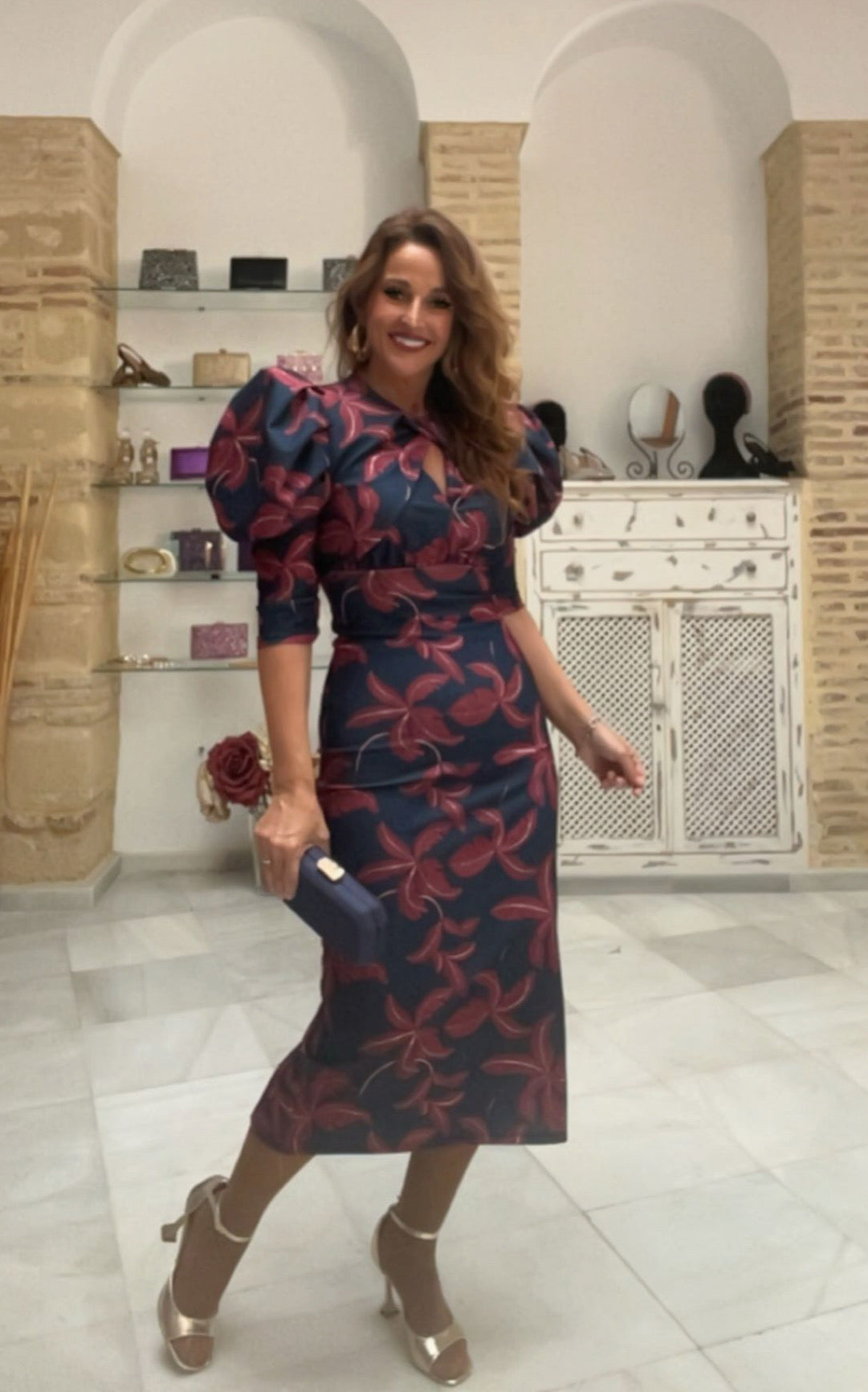 Vestido Martina Azul Marino