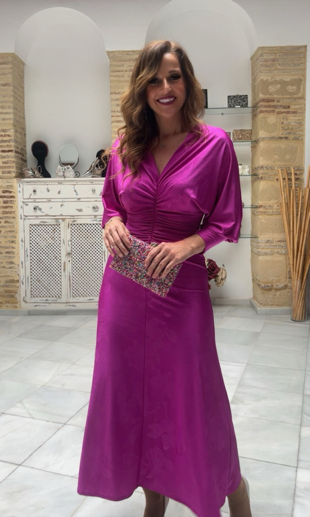 Vestido Ginebra Buganvilla