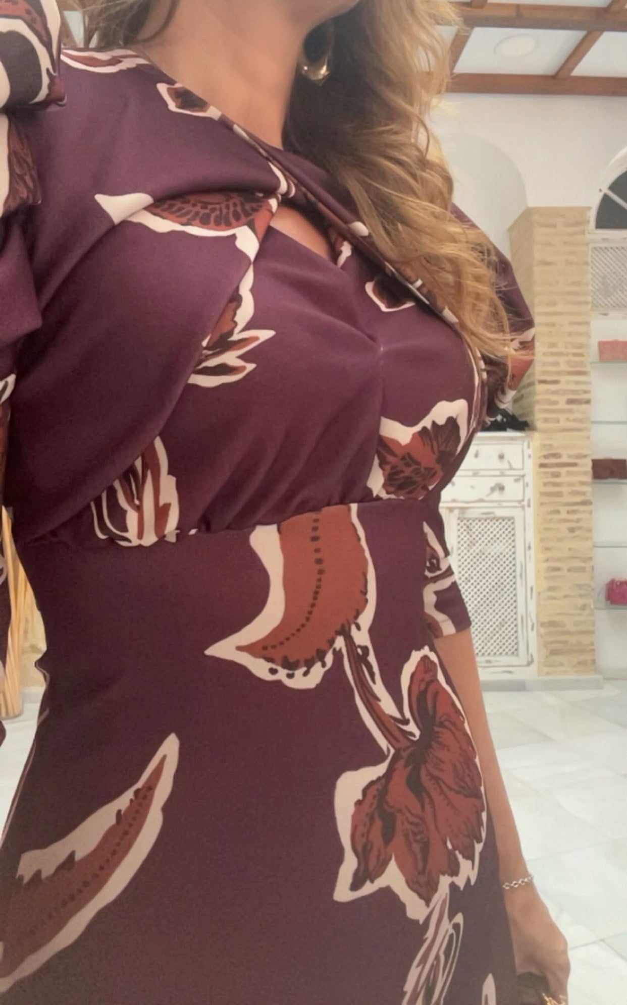Vestido Martina Burdeos