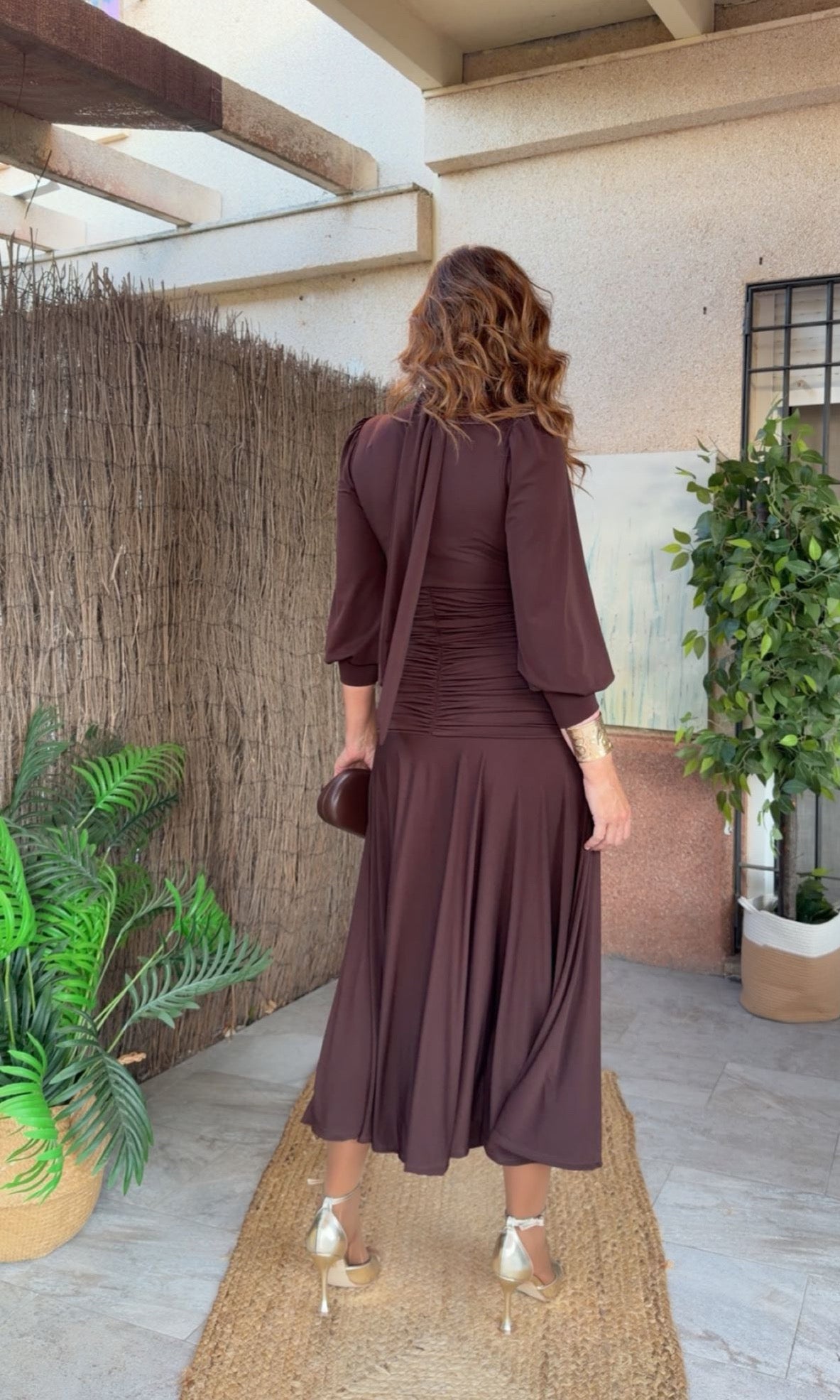 Vestido Inés Chocolate