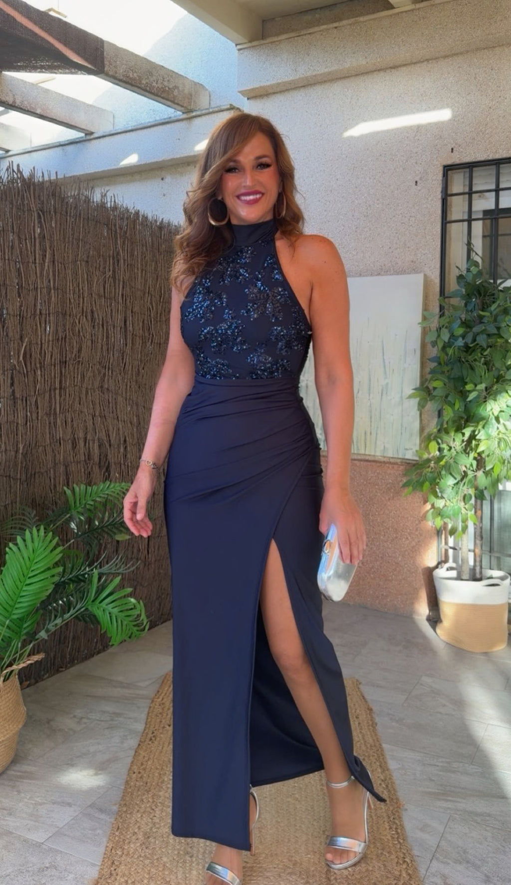 Vestido Naiara Azul Marino