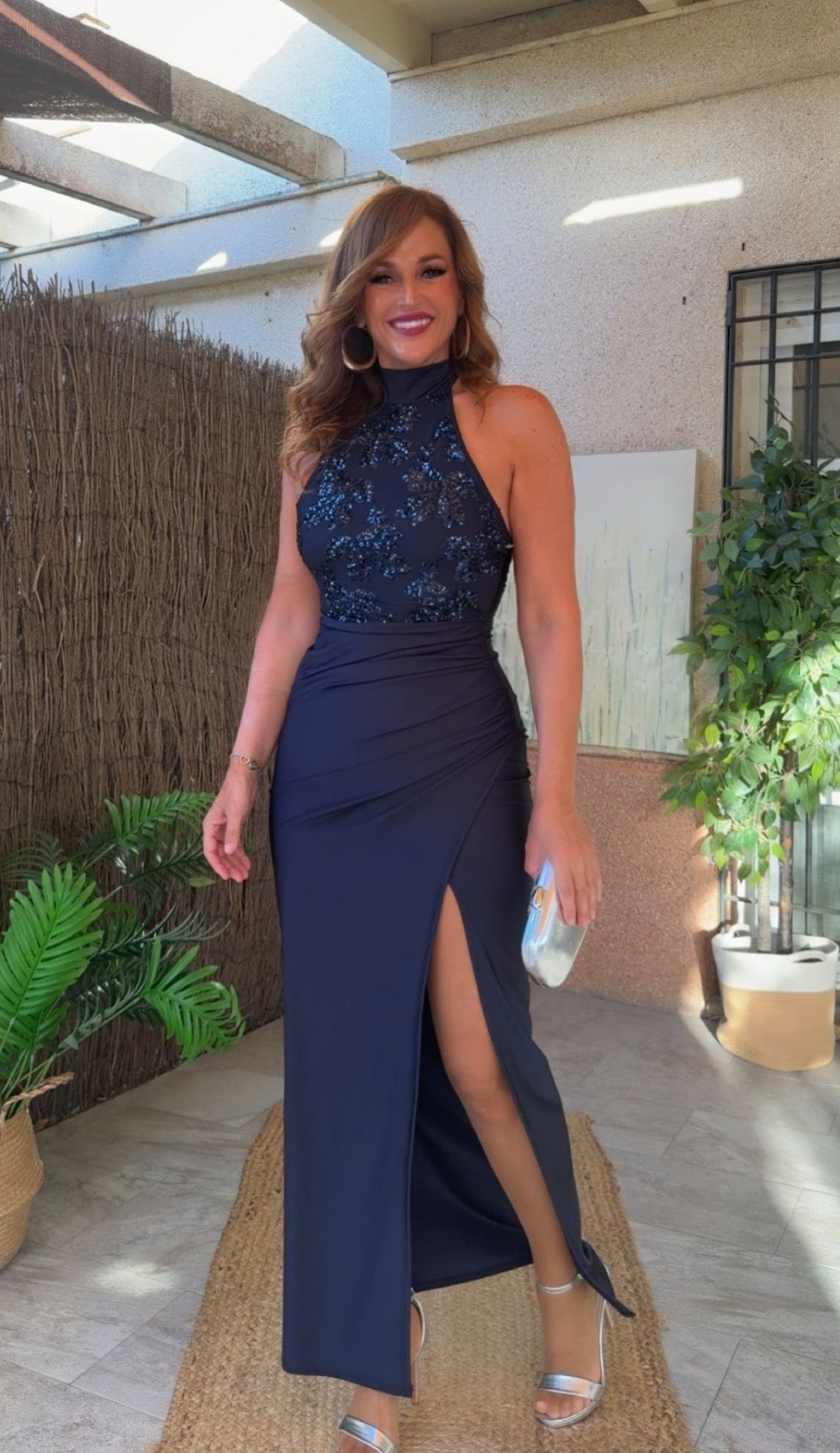 Vestido Naiara Azul Marino