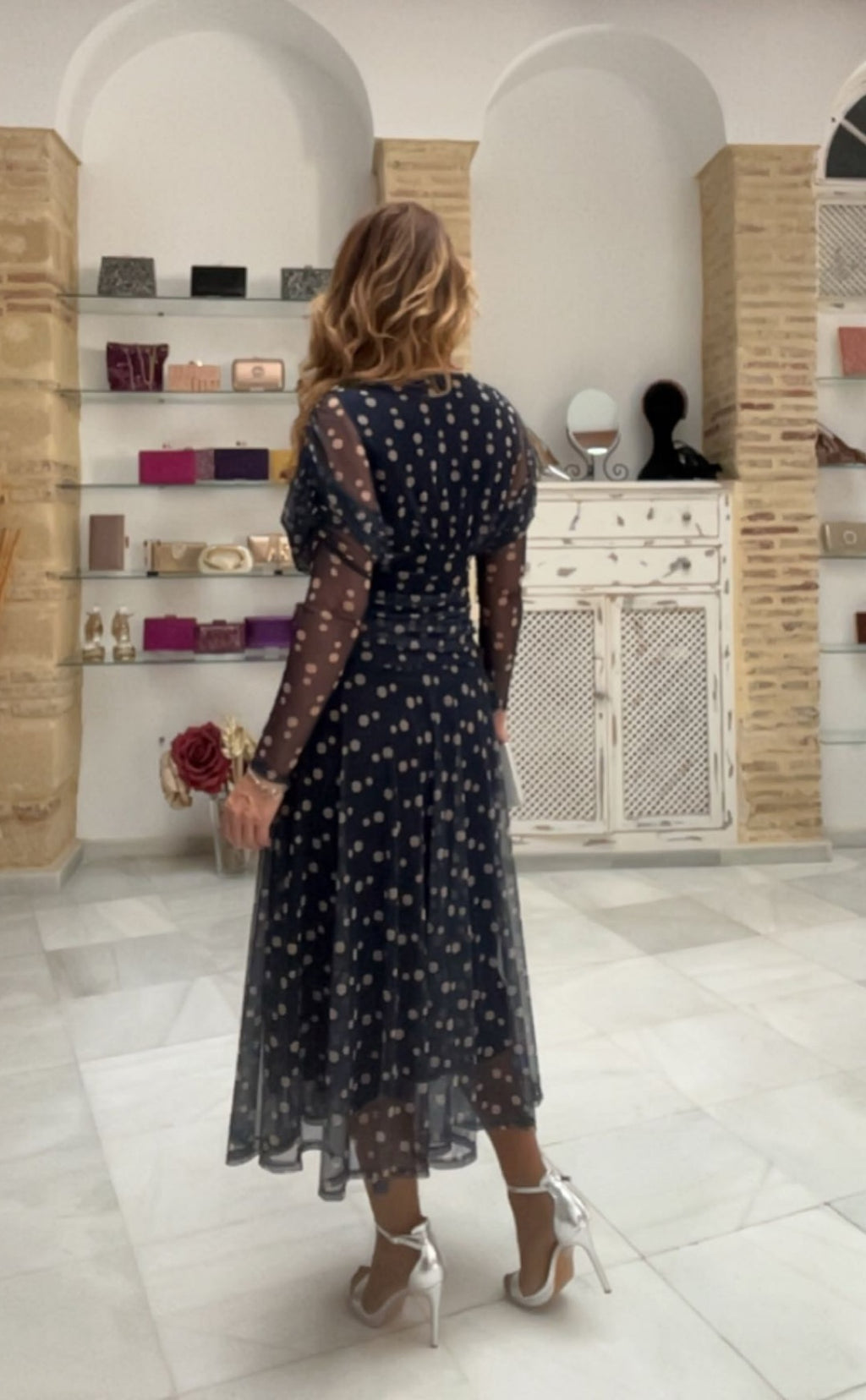 Vestido Sofía Azul Marino