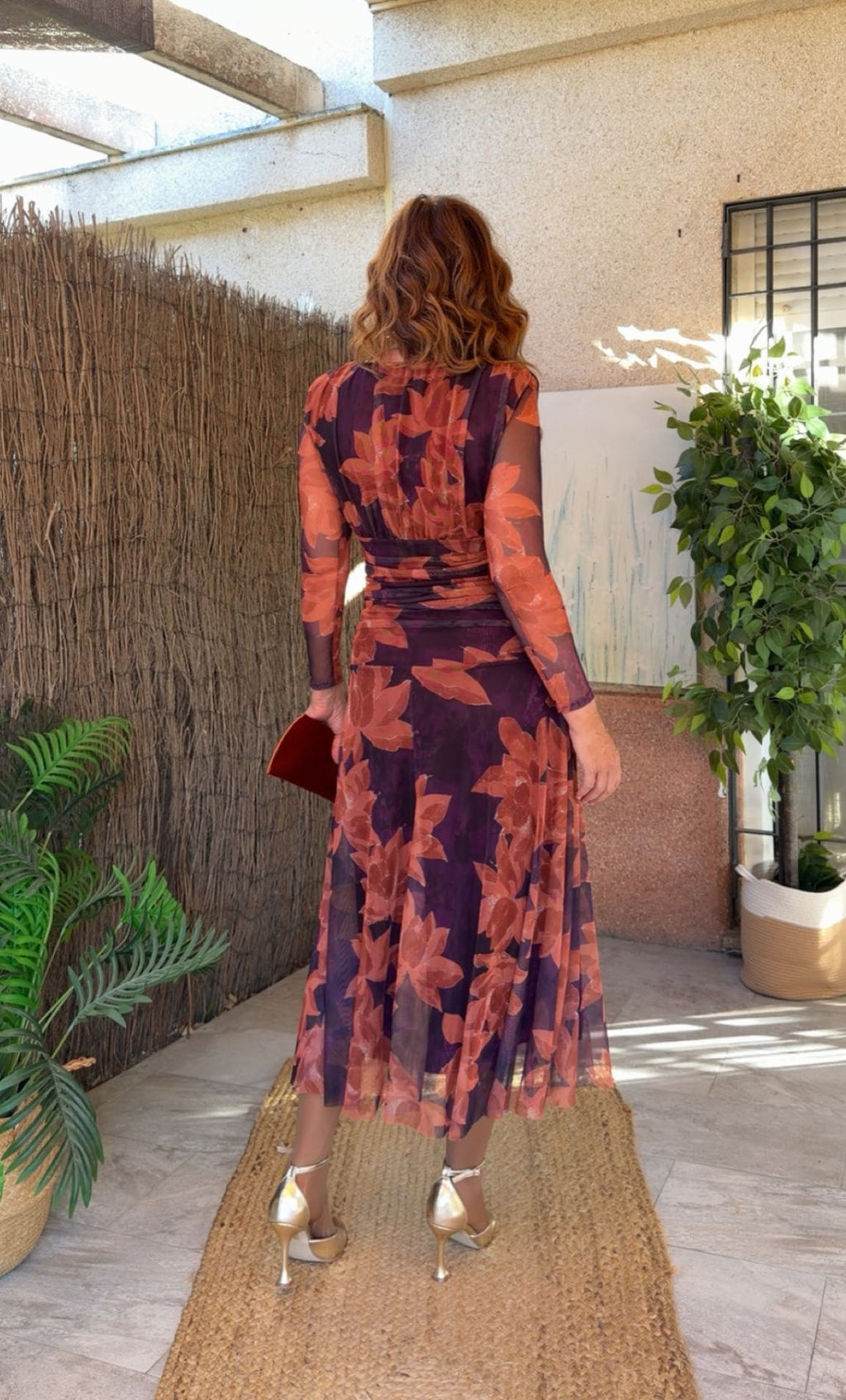 Vestido Cornelia Teja y Morado