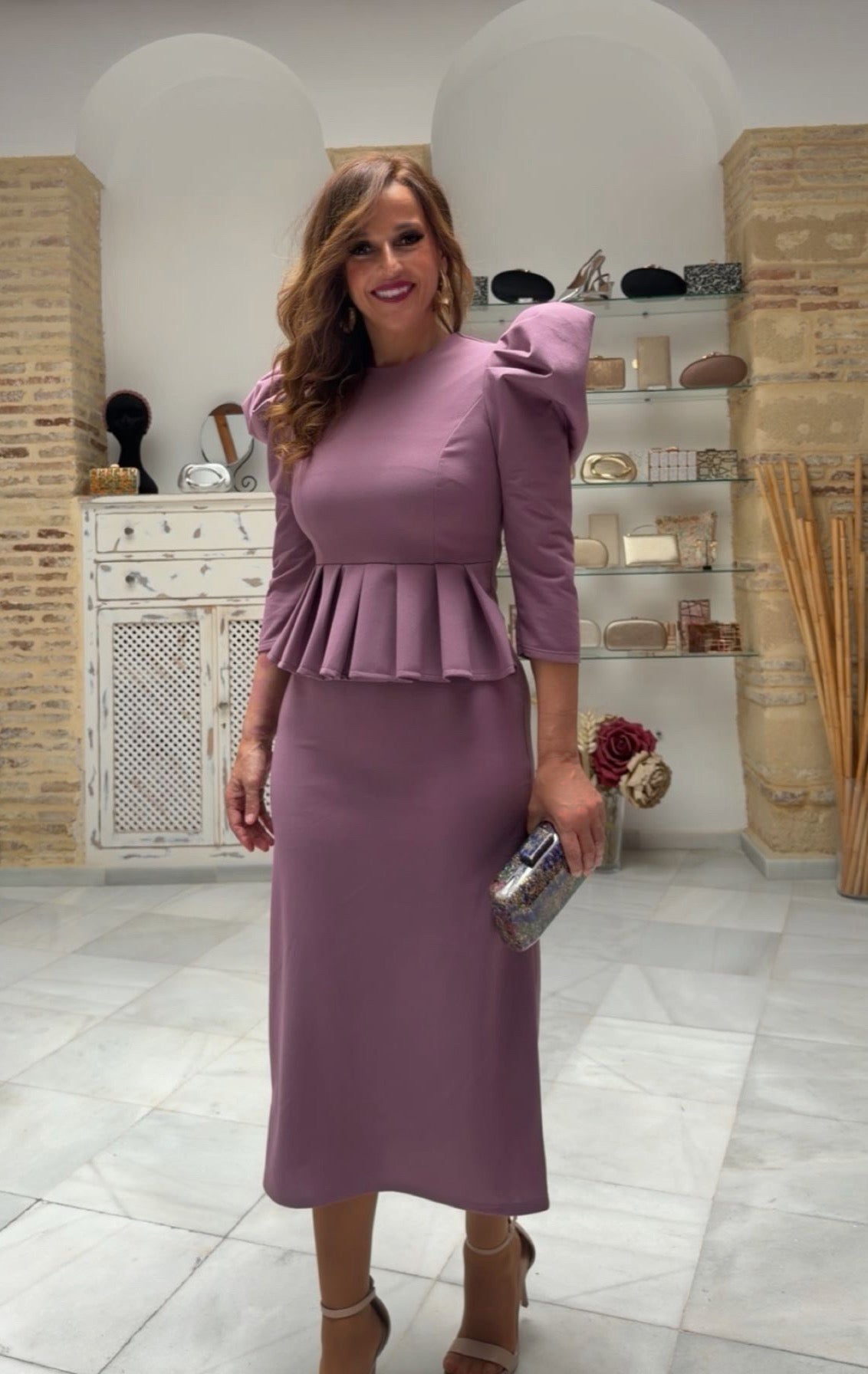 Vestido Berta Malva