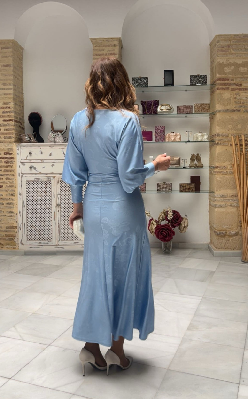 Vestido Ginebra Celeste