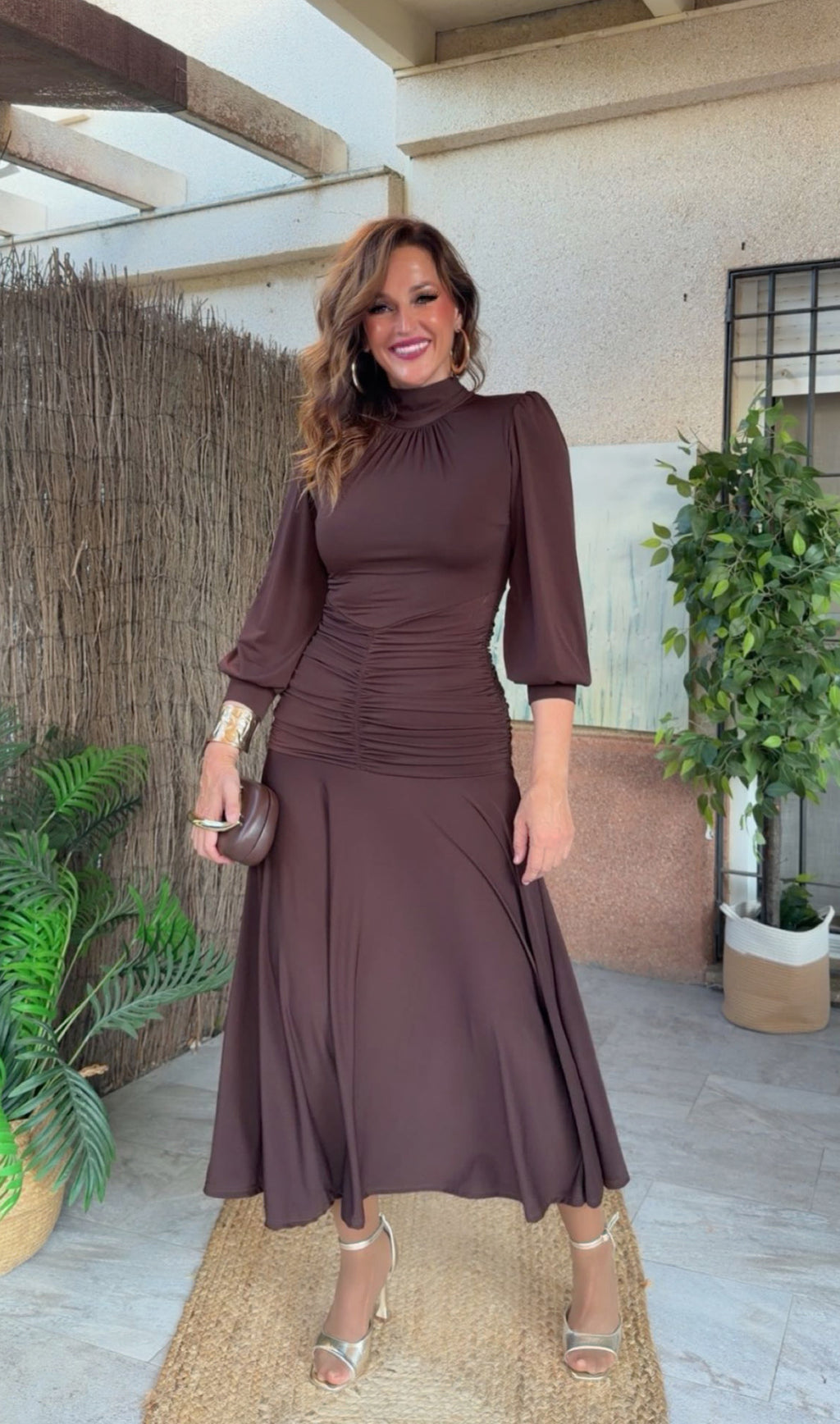 Vestido Inés Chocolate
