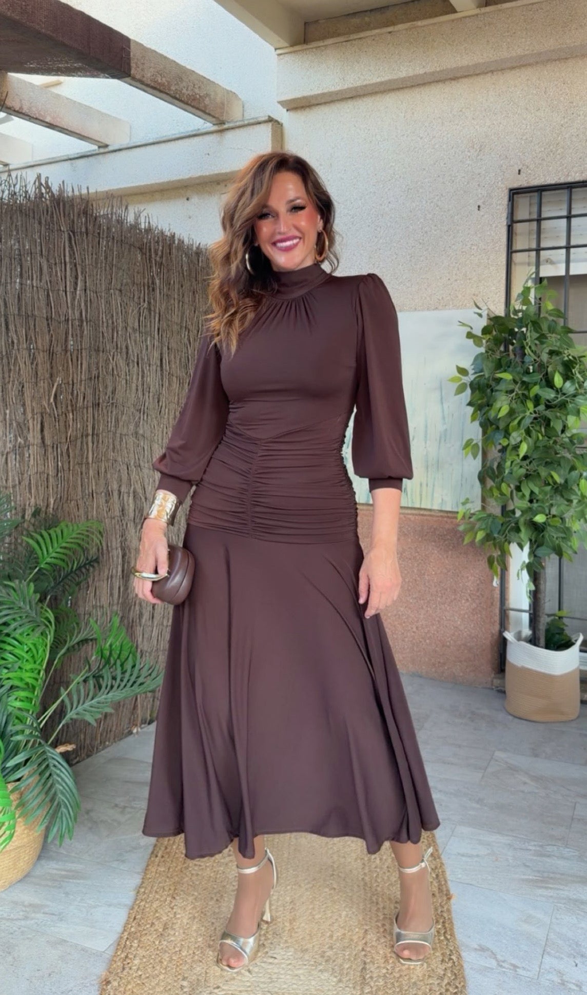 Vestido Inés Chocolate