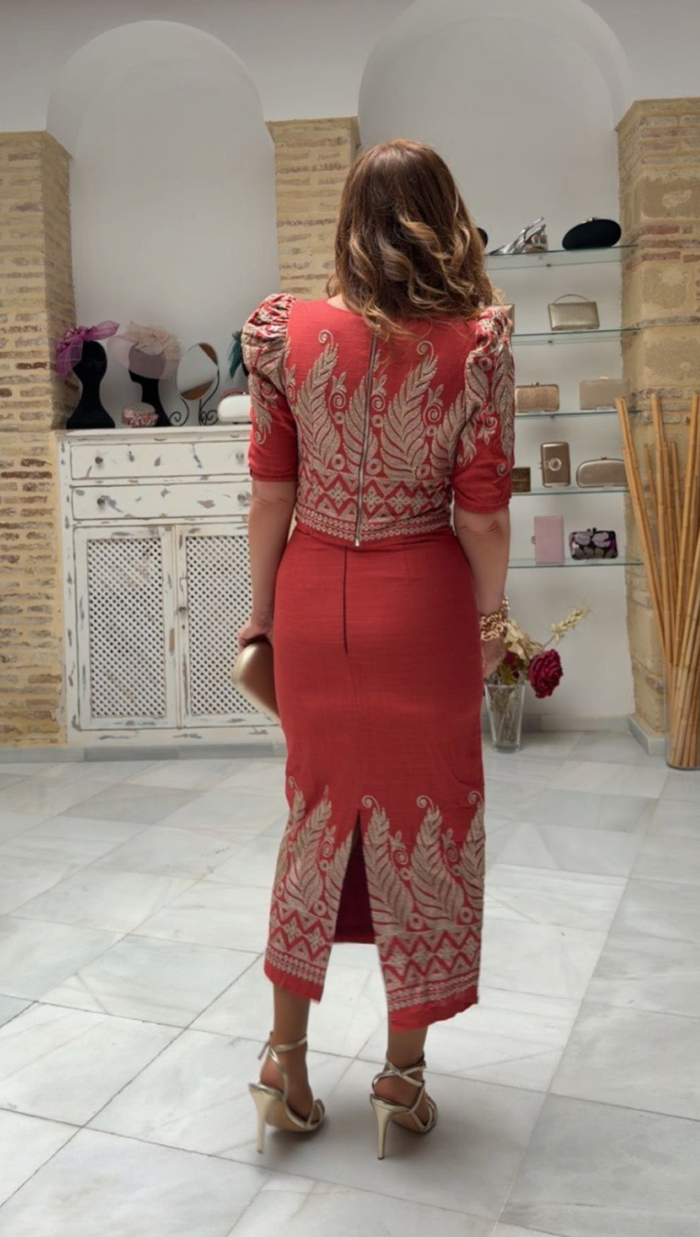Falda Talía Teja