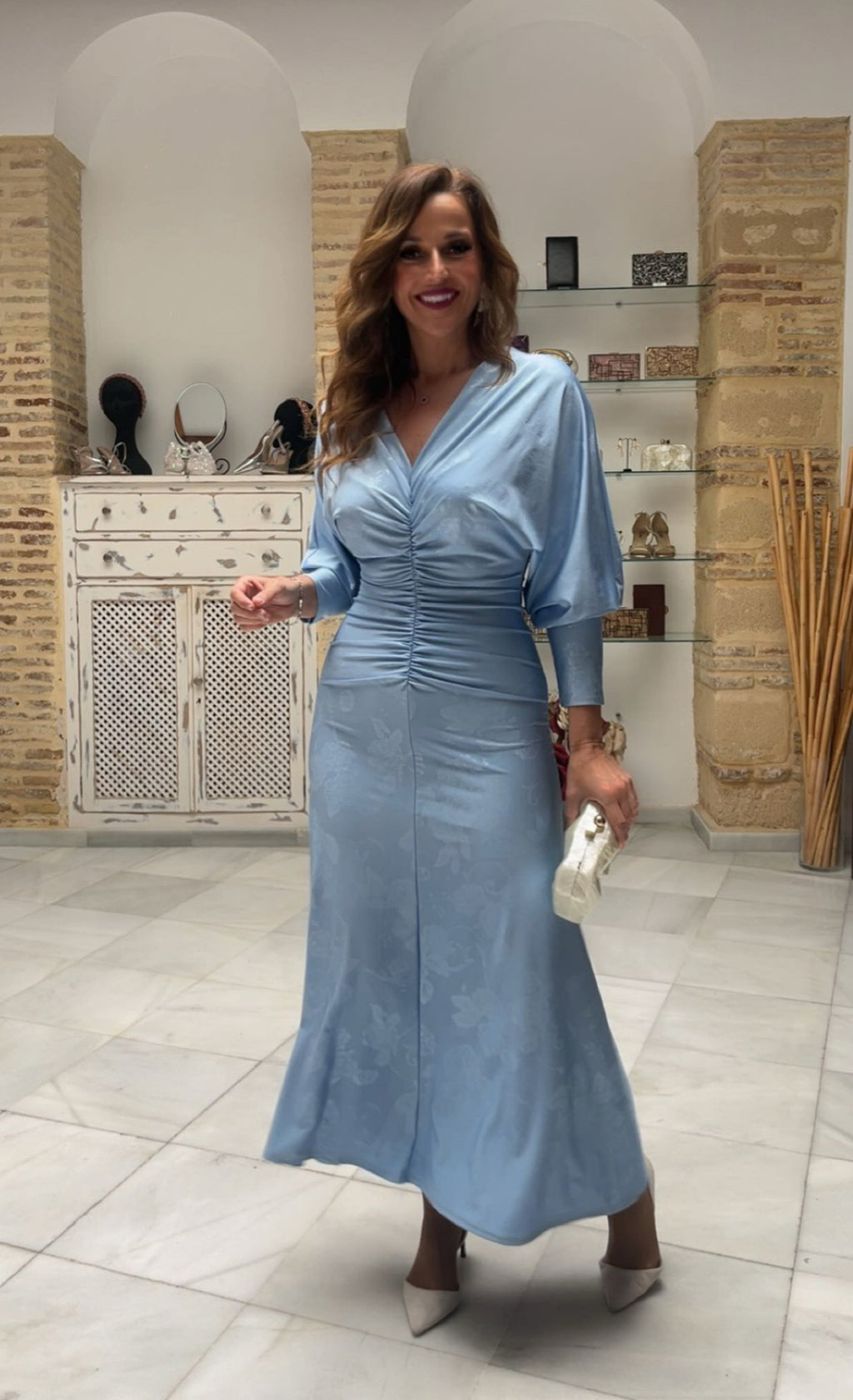 Vestido Ginebra Celeste