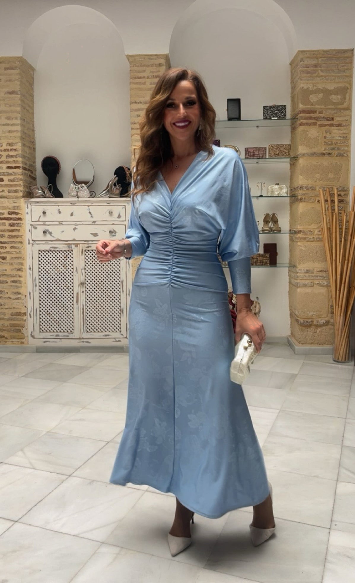 Vestido Ginebra Celeste