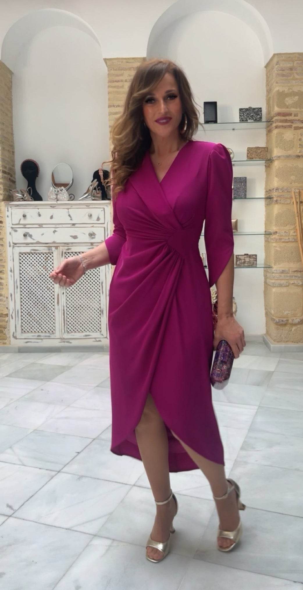 Vestido Ainara Buganvilla