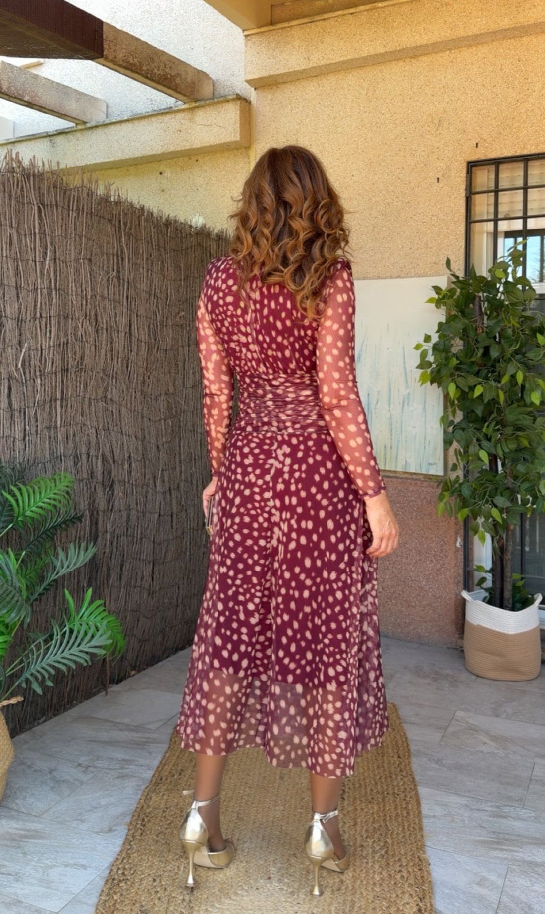 Vestido Carmela Burdeos