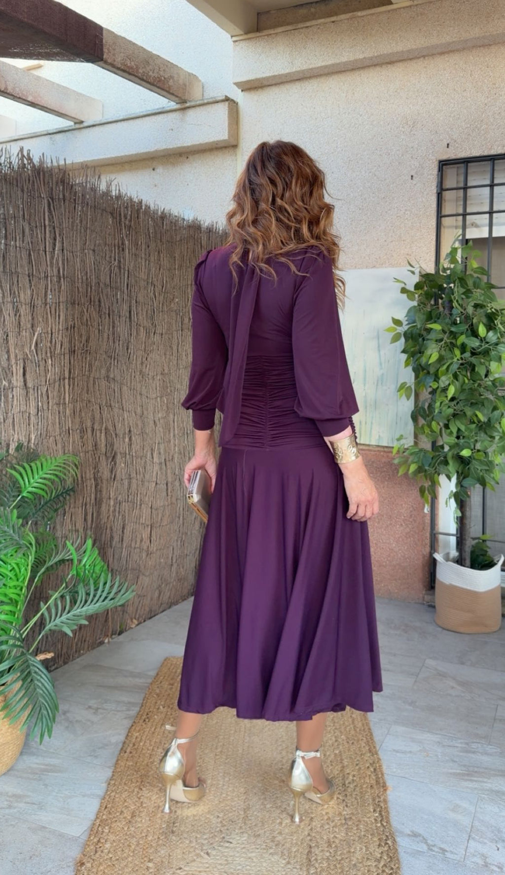 Vestido Inés Berenjena