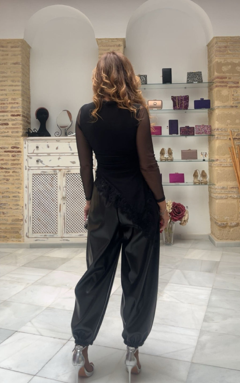 Pantalón Bombacho Polipiel