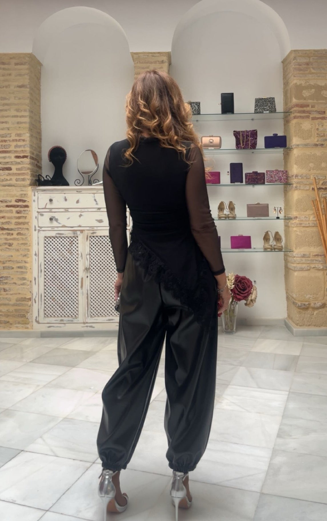 Pantalón Bombacho Polipiel