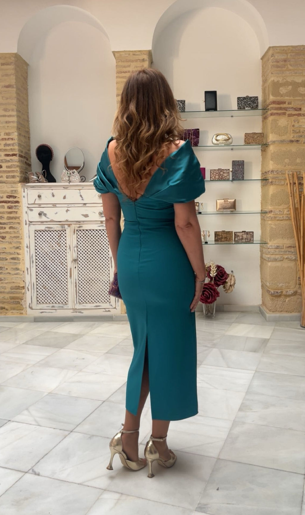 Vestido Ángela Turquesa