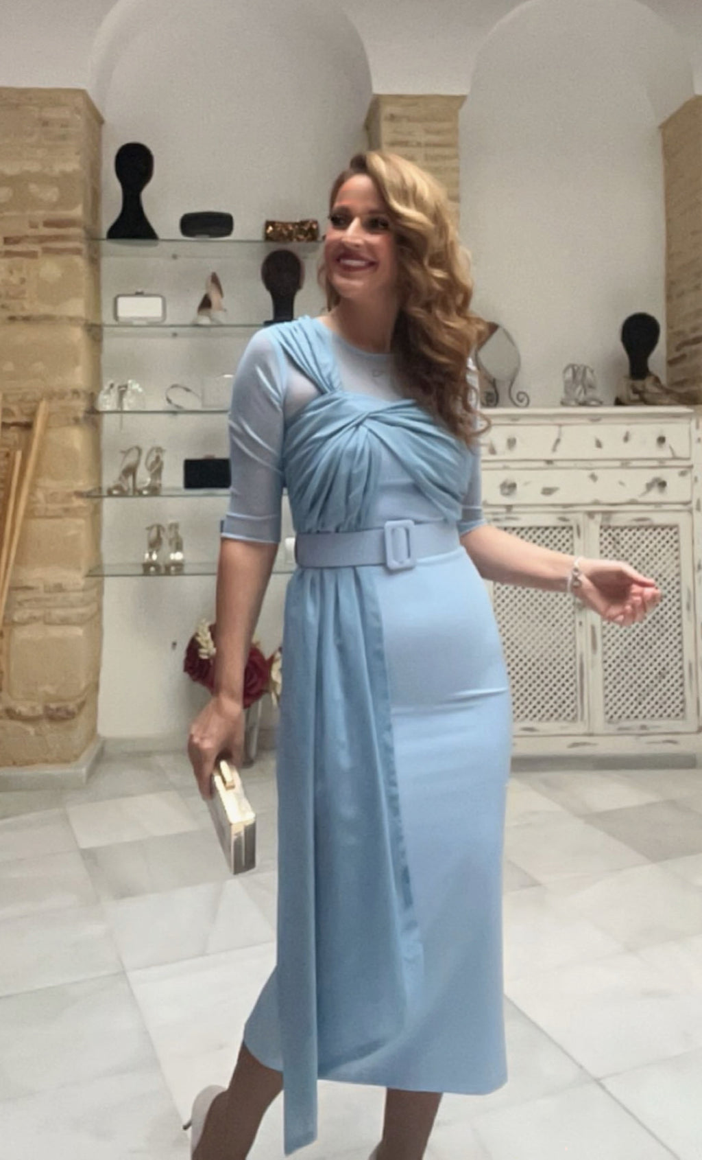 Vestido Alegría Celeste