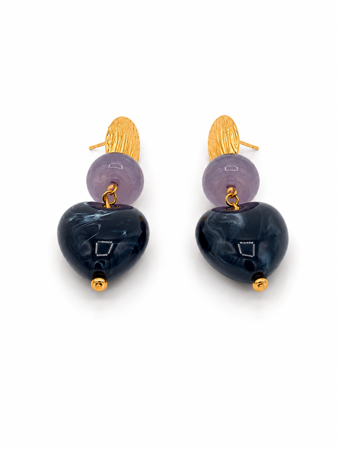 Pendientes violeta