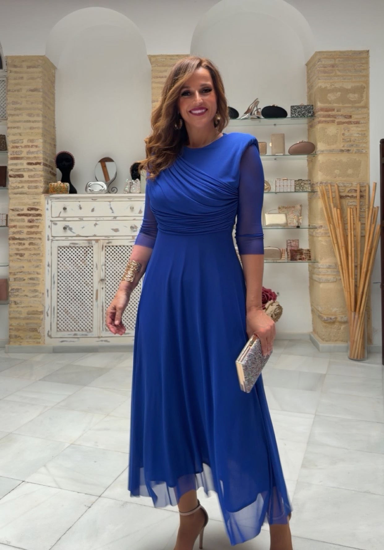 Vestido Atenas Azul