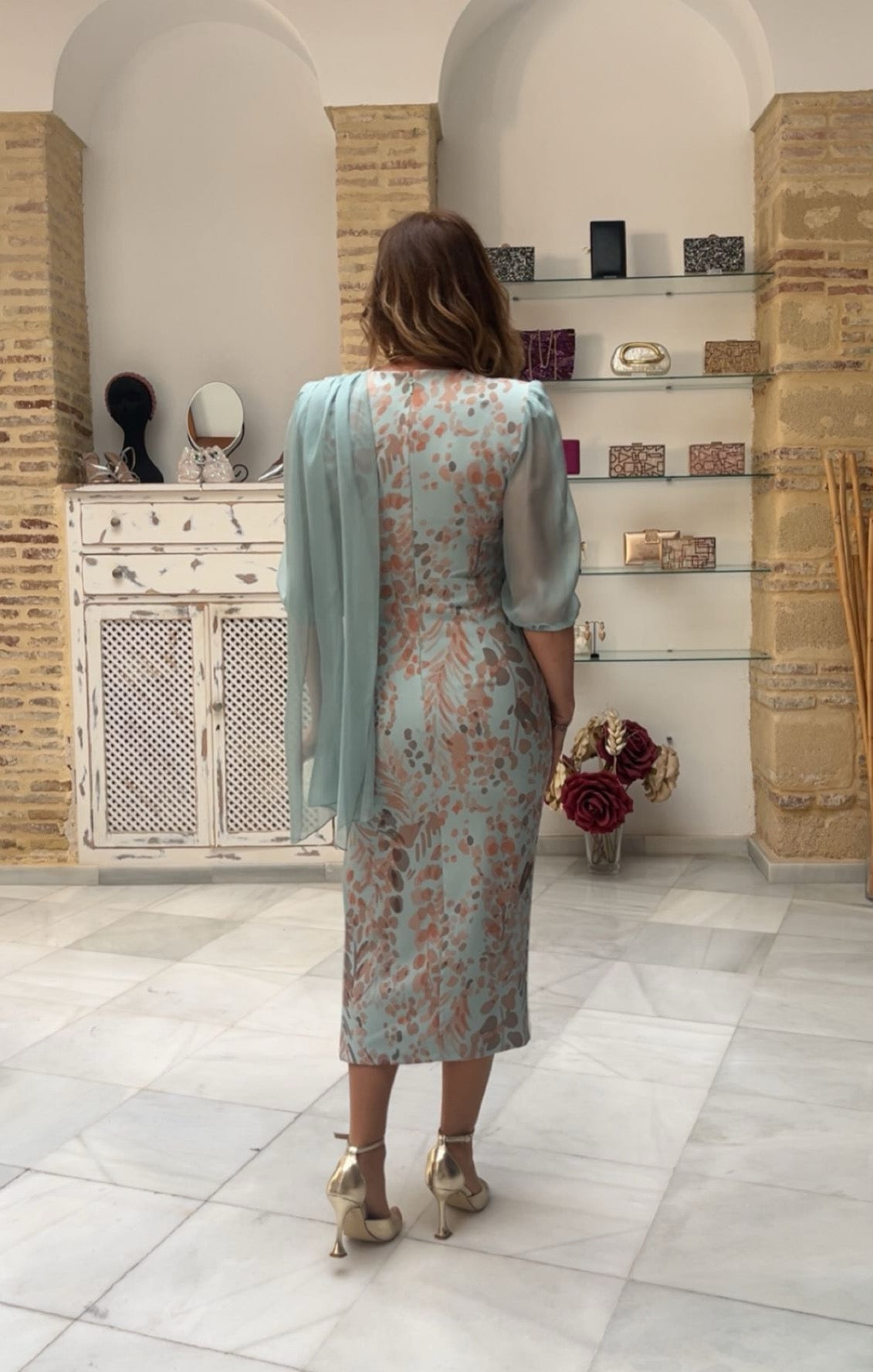 Vestido Penélope Verde Empolvado