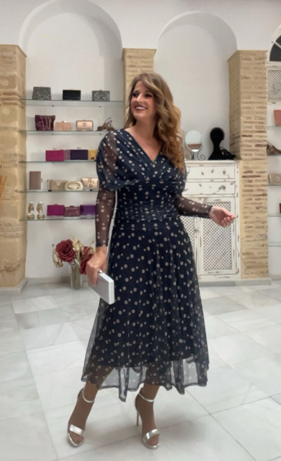 Vestido Sofía Azul Marino