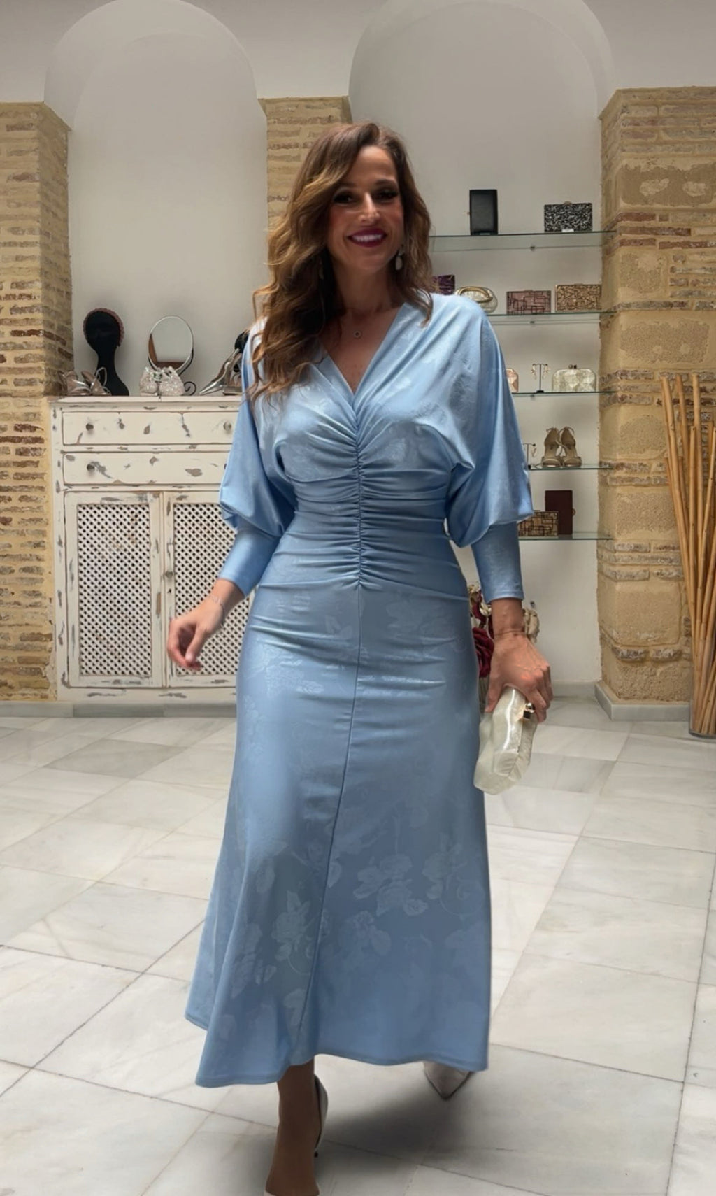 Vestido Ginebra Celeste