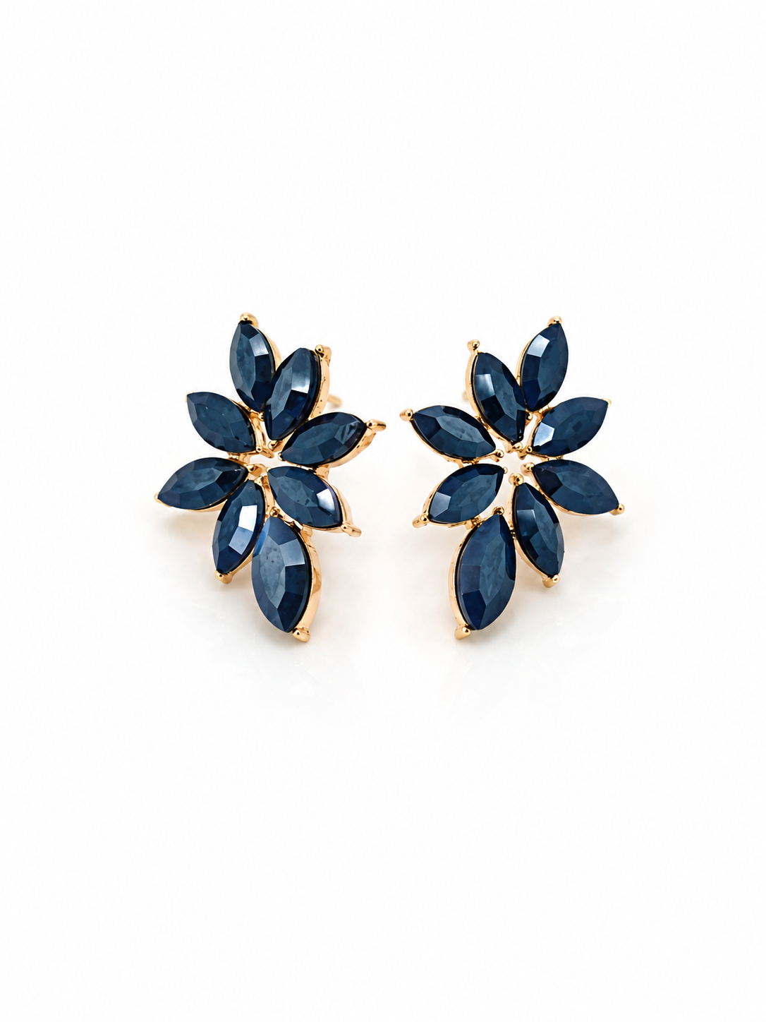 Pendientes Dalia Azul Noche