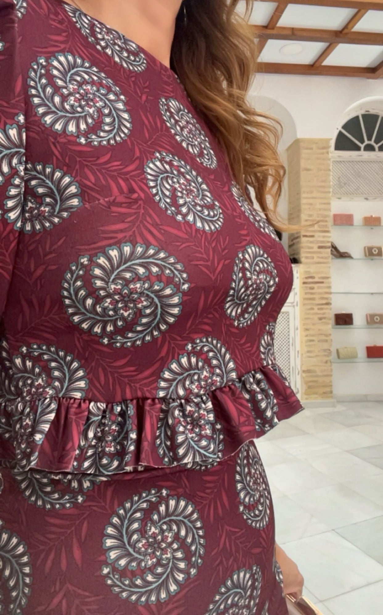 Conjunto Thais Burdeos