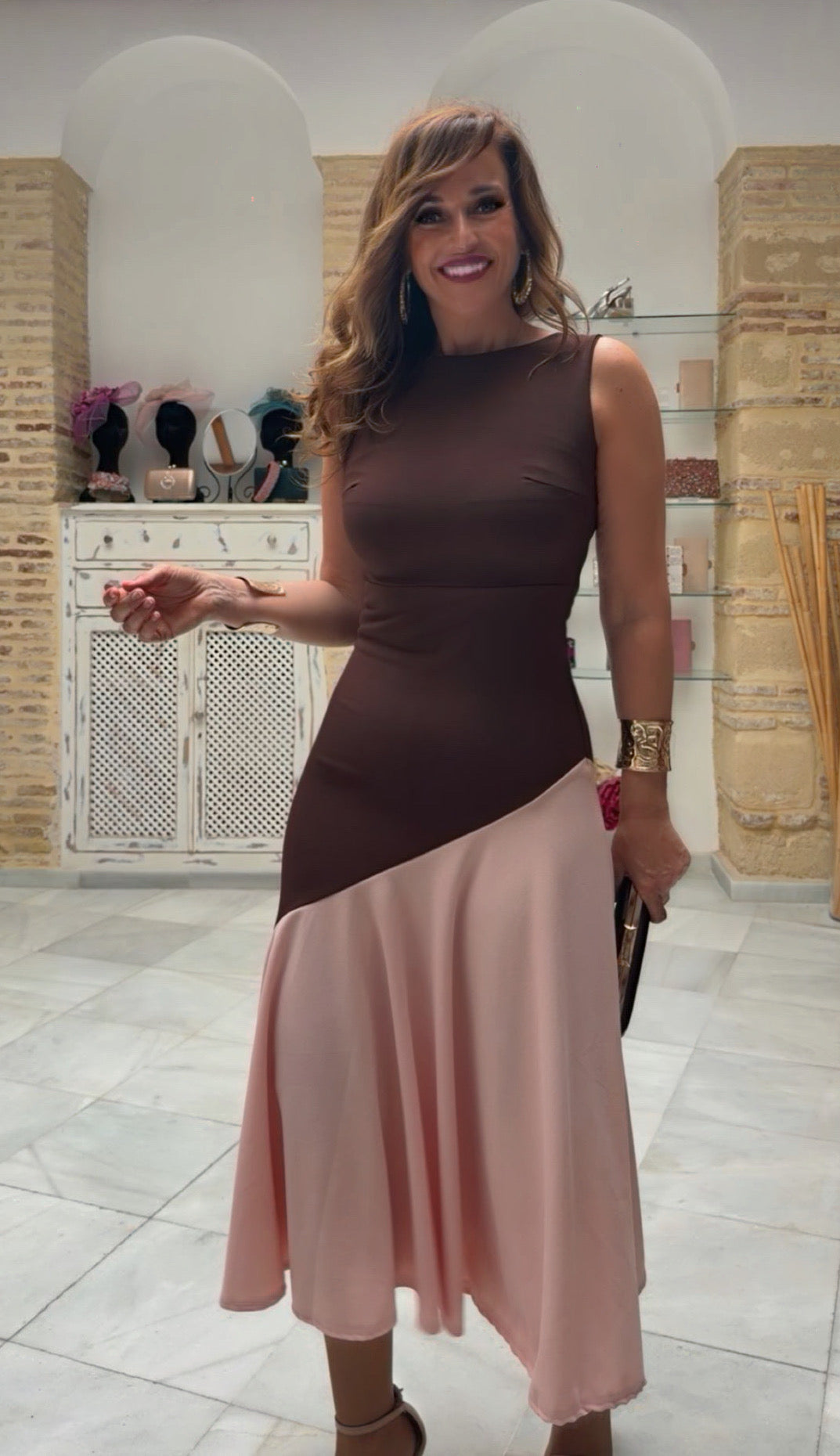 Vestido Noemí Sisa Marrón